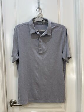 Travis Mathew Men's Light Gray Polo Shirt